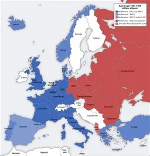 Karta över kalla kriget